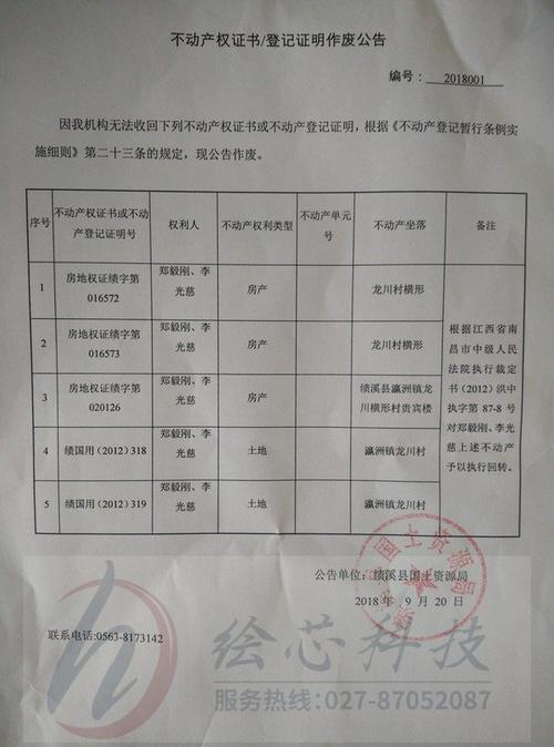 《不动产登记簿证》样本示意图