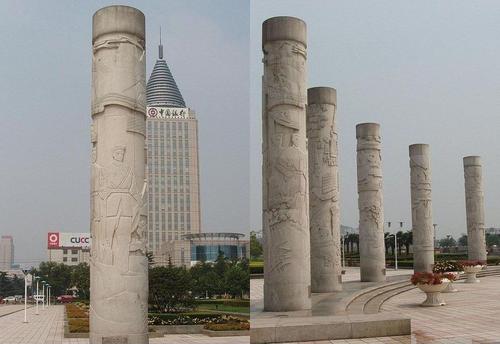 石雕龙柱石雕文化柱石雕雕刻各种石雕设计制作