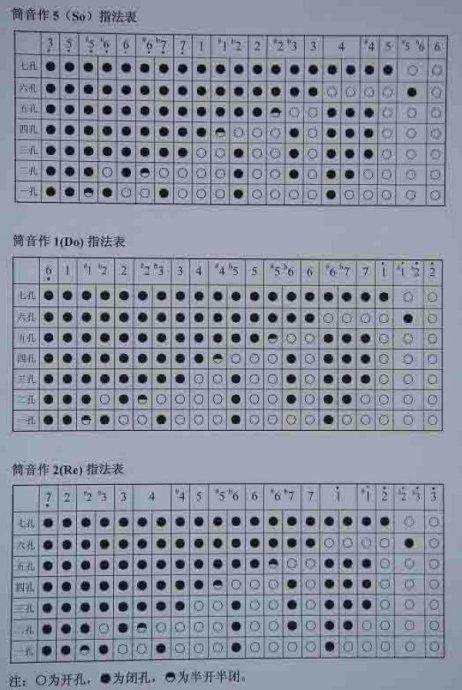 [转载]葫芦丝指法表_chlyong_新浪博客