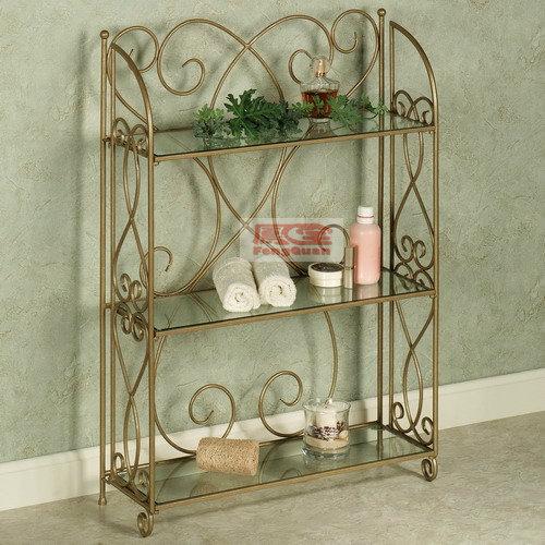 高品质 铁艺置物架 花架 鞋架 书架 三层架 铁艺浴室架