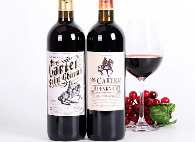 cartel 卡特尔法国原酒进口干红葡萄酒750ml*2瓶 金骑士1瓶,指挥官1瓶