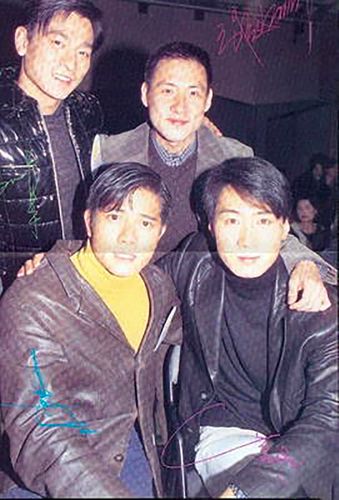 四大天王张学友 黎明 刘德华 郭富城经典的合影照