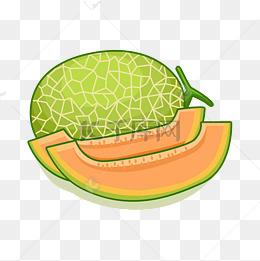 手绘夏天水果店宣传图哈密瓜
