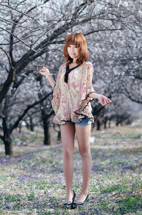 杏林偶遇美女外拍