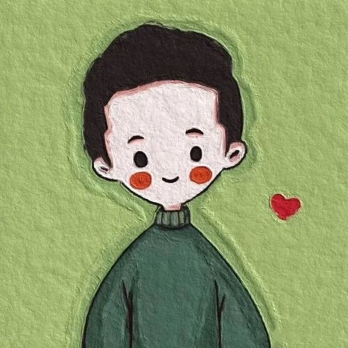 油画头像 卡通头像 #情侣头像