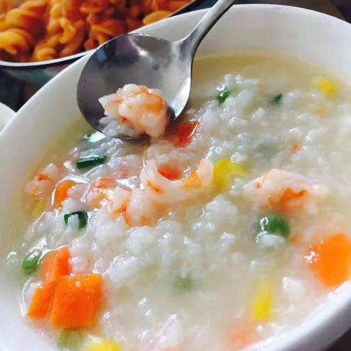 五彩虾仁粥