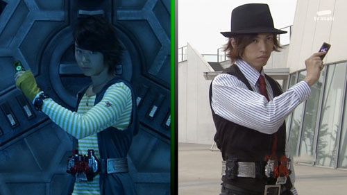 涟扮演的左翔太郎与菅田将晖扮演的菲利普两人联合变身,而且假面骑士