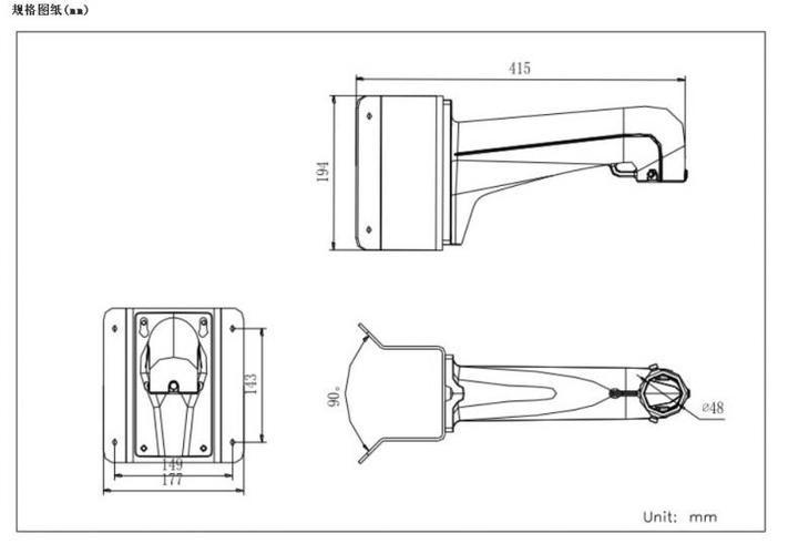 ds-1602zj-corner 海康威视钢板红外球机角装支架 铝合金适合墙外角