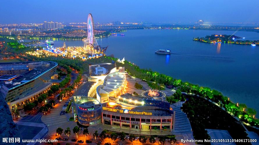 苏州金鸡湖高清图片