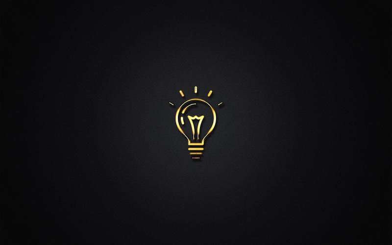 简约黑色背景图标宽屏桌面壁纸 第四辑