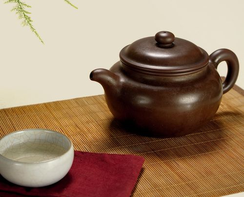 清中期61邵大亨制紫泥莲子壶