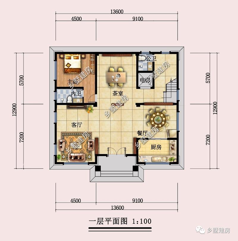 超霸气的六层中式风格别墅,内带电梯,声势浩大,成功人士的标配