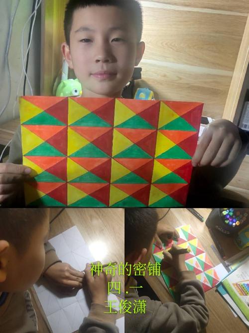 数学原来如此美丽—奇妙的密铺图形(泰安实验学校四1班)