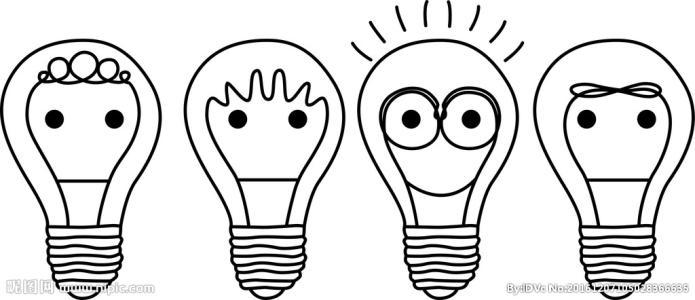 做灯泡简笔画卡通