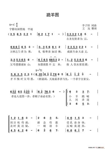 著名的感恩歌曲-跪羊图