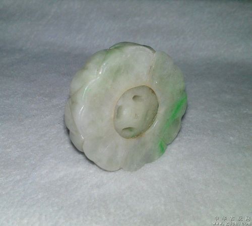 清代【翡翠转心玉佩】飘正翠