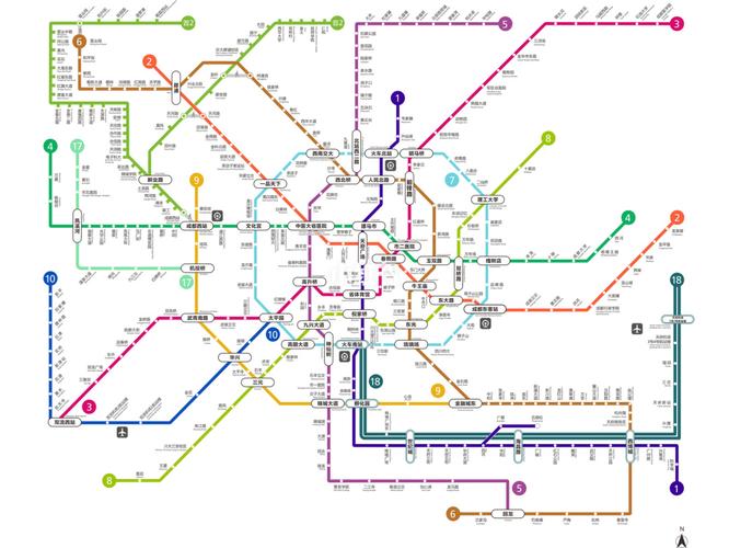 成都最全地铁线路图!旅游 周末浪必备!_旅行_成都人民