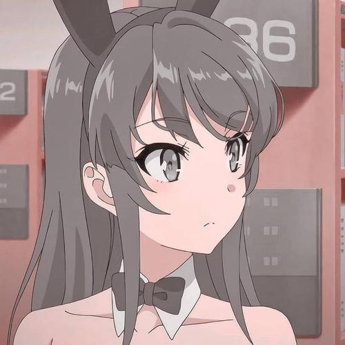 「第71期」动漫女头:樱岛麻衣无水印女生头像