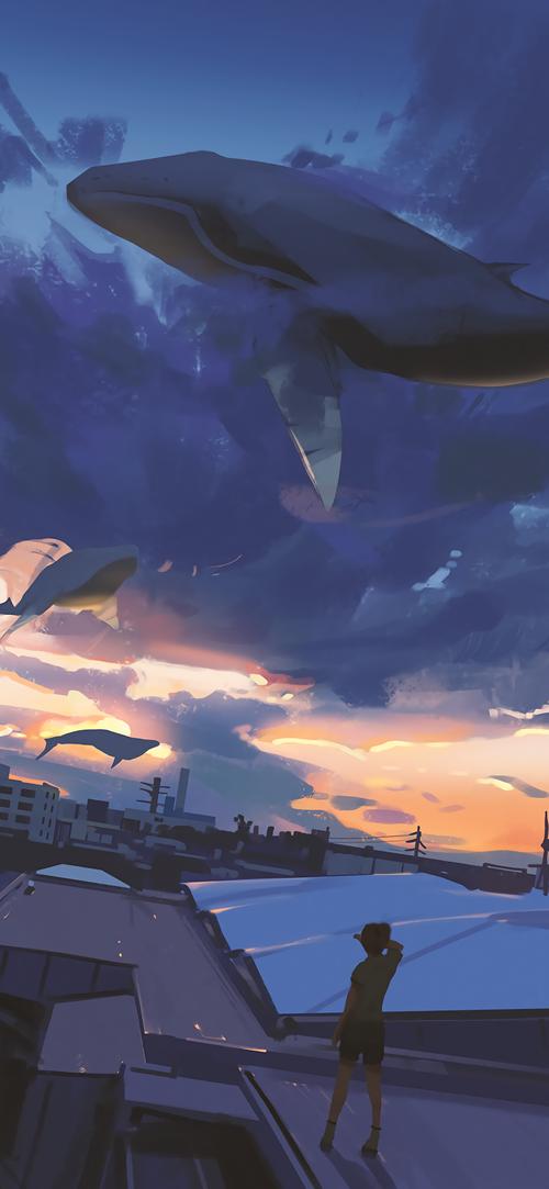 二次元简约风壁纸:愿你经历岁月磨砺,回来依旧肆意张扬