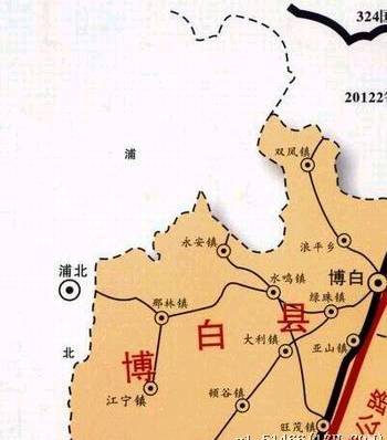 广西博白县地图
