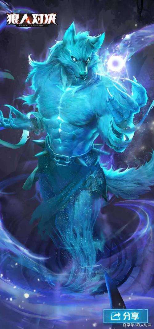 幽灵狼,没有实体,是狼祖中四处漂泊的灵魂.