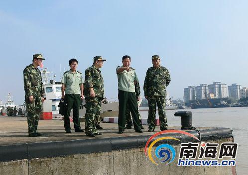 海南边防总队启动一级战备防超强台风"鲇鱼"
