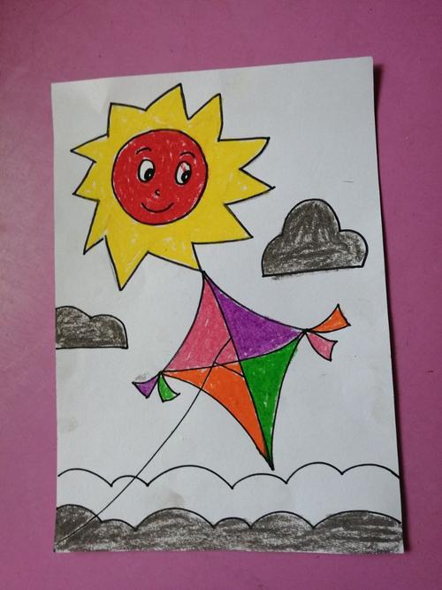 闽中物流城幼儿园第六期儿童绘画班第二次主题画