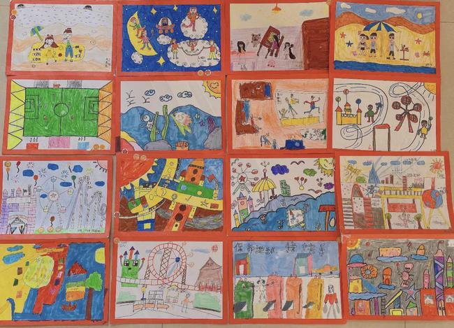 郑东新区康宁小学双减学科展之美术康康宁宁智绘童心