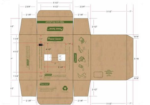 三层b楞纸箱平面图