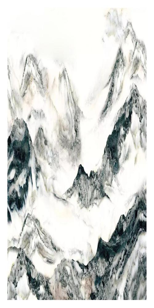山水纹大理石 山水纹背景墙 天然水墨山水画大理石客厅背景