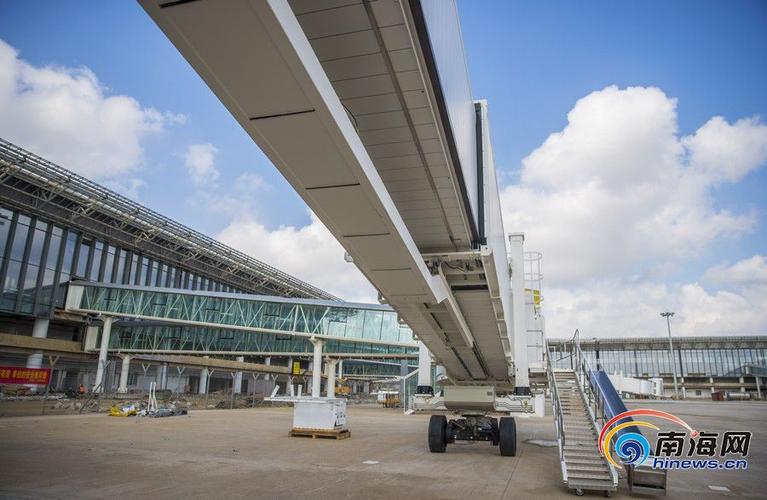 瞰海南美兰机场t2航站楼室外工程基本完工