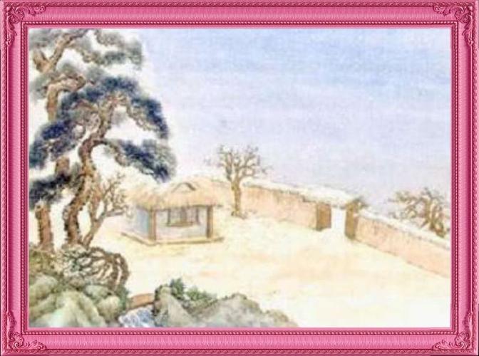 春雪韩愈诗配画