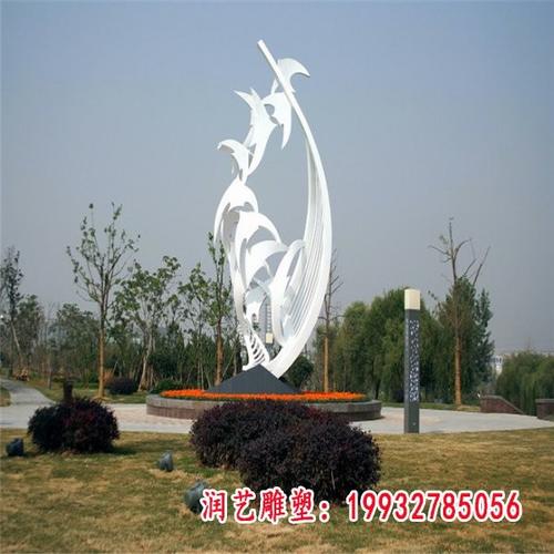 不锈钢大雁南飞景观雕塑摆件-德阳大雁不锈钢雕塑厂