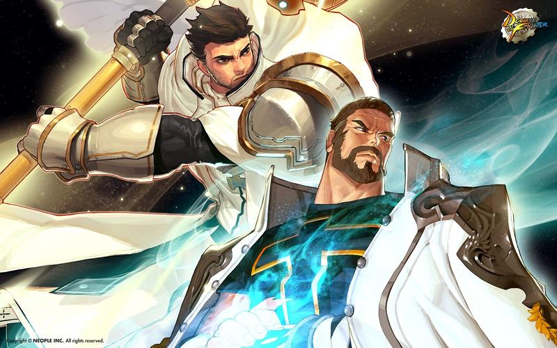 dnf韩服圣骑蓝拳二觉超清壁纸 直接抱走做桌面