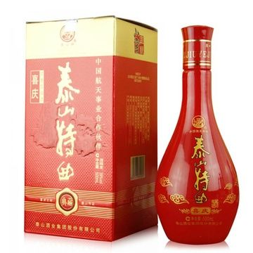 39度 泰山特曲喜庆典藏 浓香型白酒 盒装500ml