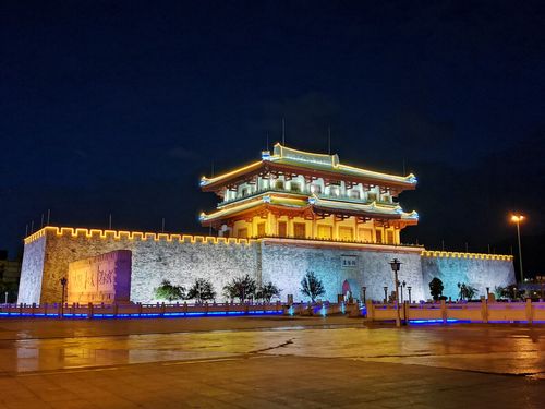 城市地标建筑揭阳楼广场