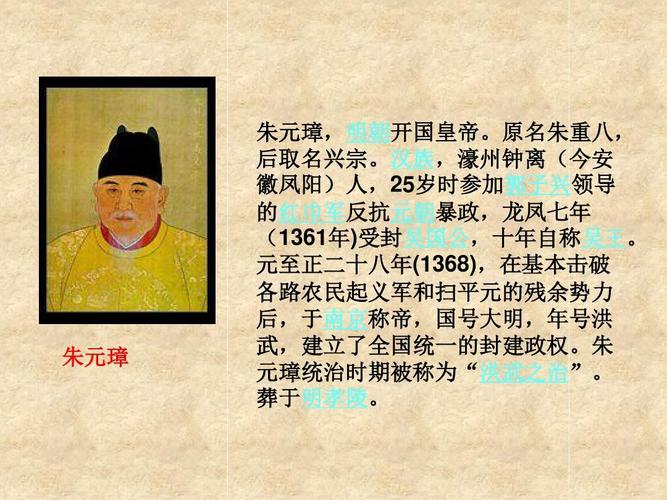 朱元璋明朝开国皇帝原名朱重八后取名兴宗