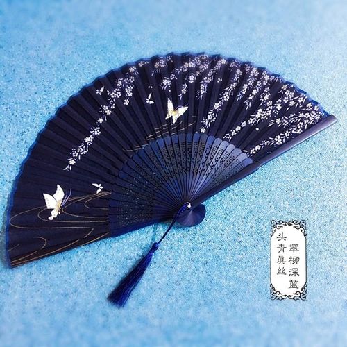 古代男生折扇 中国风随身 舞台 古风女款流苏百搭复古