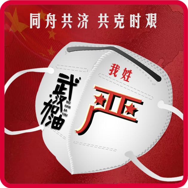 编号b06060张百家姓微信头像我为武汉加油