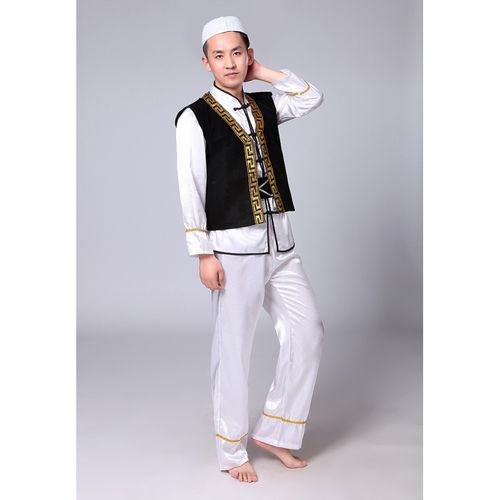 东乡族保安族撒拉族乌兹别克族服饰回族少数民族服装舞蹈舞台演出唐装