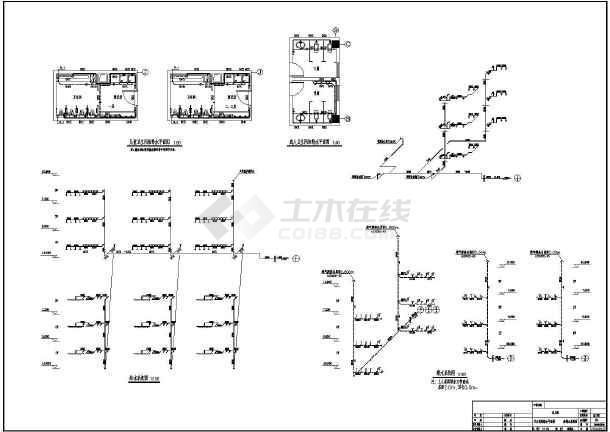 济南某2518㎡三层住宅小区幼儿园水暖设计全套图纸