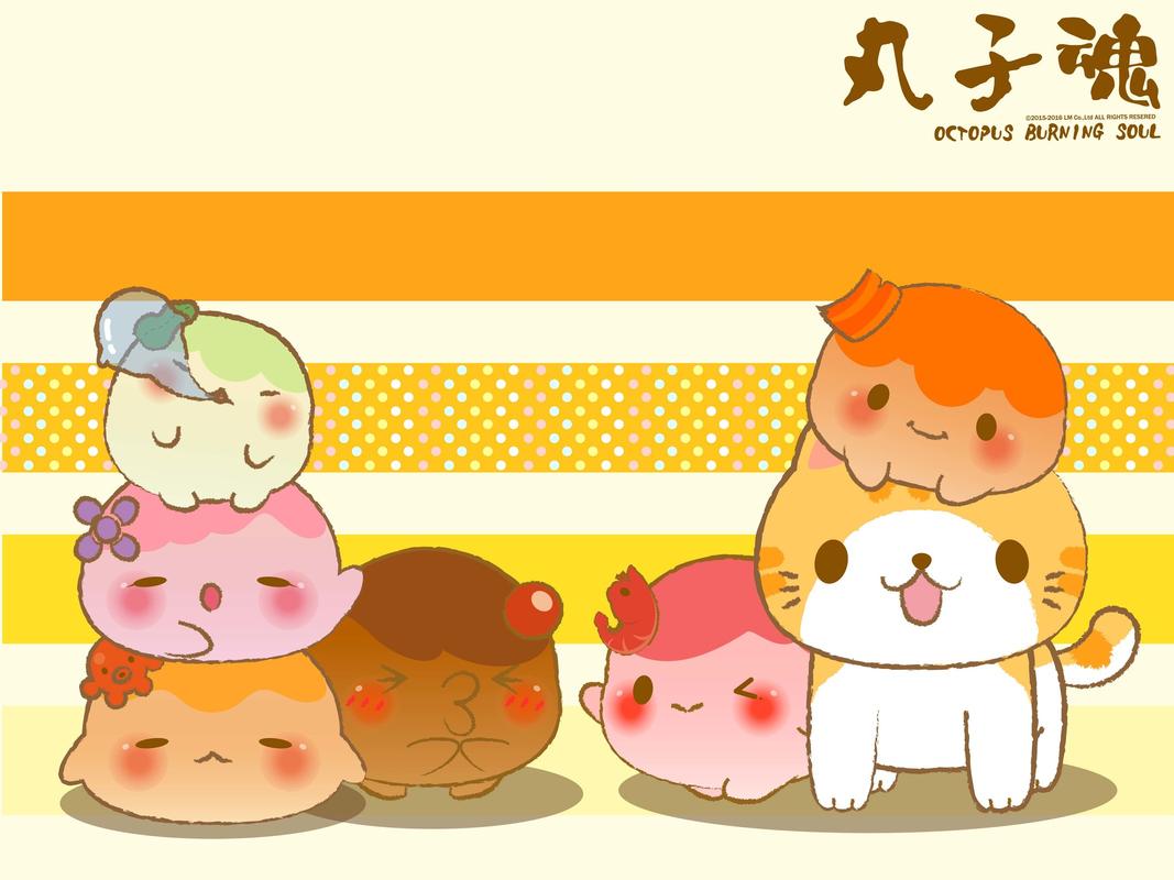 萌翻丸子魂,卡通矢量-回车桌面