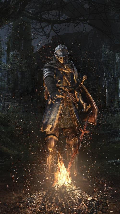 黑暗之魂修复,盔甲,骑士,剑 4k