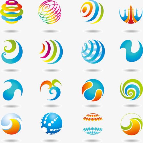 创意,logo素材,抽象,彩色,圆形logo,logo,logo设计,标志标识
