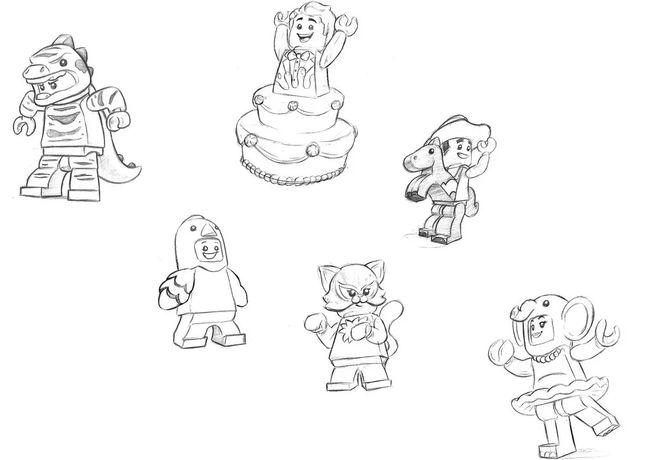 乐高人仔设计手稿