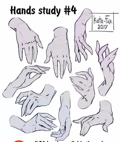 奇天插画|手部应该怎么画?漫画人物手部画法的技巧!