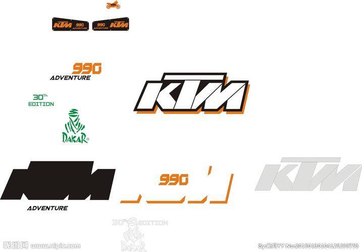 ktm摩托车贴设计图__logo设计_广告设计_设计图库_昵.