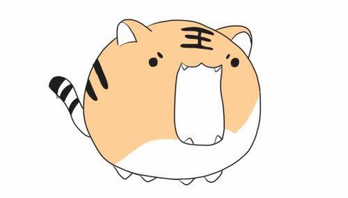 简笔画小老虎q版