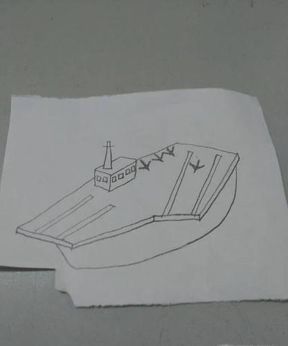 儿童航空母舰怎么画
