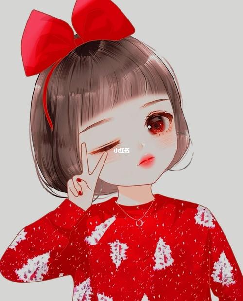 可爱女生头像素材_薯条_头像分享_素材_头像